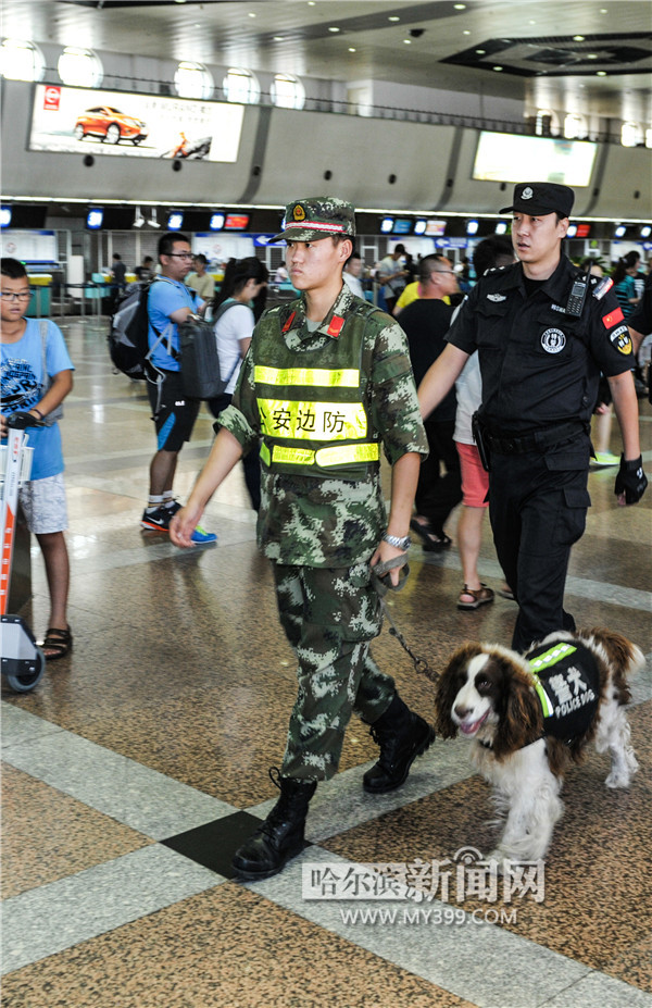 哈爾濱機(jī)場(chǎng)加強(qiáng)巡邏安檢
